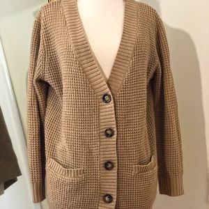 Forever 21 Knit Sweater Button-up